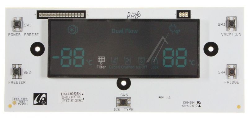 Modul electronic de comanda si afisaj DA41-00533H Frigider / Combina frigorifica Samsung